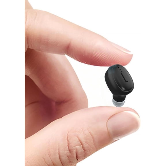 GUAJDE-Single Bluetooth Wireless Earbud, Mini Invisible in-Ear Wireless Bluetooth Headphone 12 Hours Super Long Battery Life Suitable for Sports Work and Sleep - Black