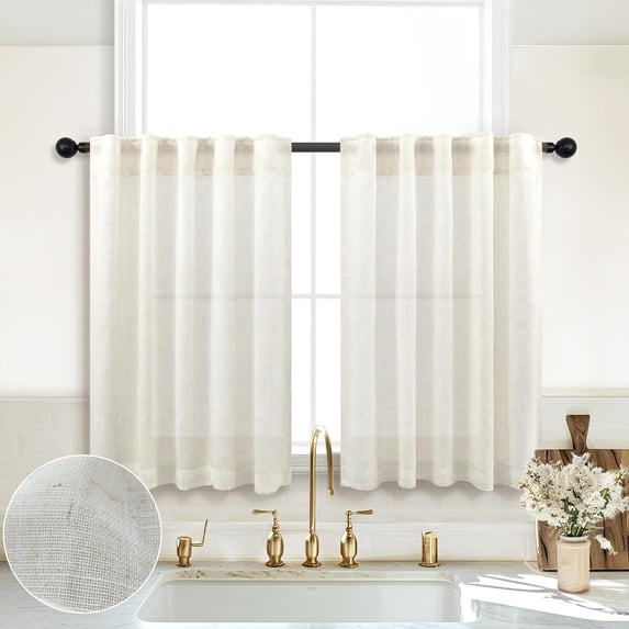 GUAJDE-Width 42x24 Inch Length Short Curtains for Bedroom 2 Panels Set ...