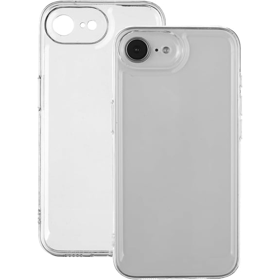 GUAJDE-for iPhone 16e Case, Clear Transparents Silicone TPU Rubber Back Cover Case