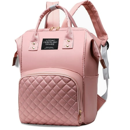 GUANGCAIJIA Backpack Diaper Bags Cute Baby Organizer Stroller Mommy Hospital Delivery Travel Pink