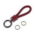 thumbnail image 1 of GUANGHUI Car Keychain Universal Key Chain with Ring for Key Fobs for Home for Women Faux Leather Dark Green, 1 of 6