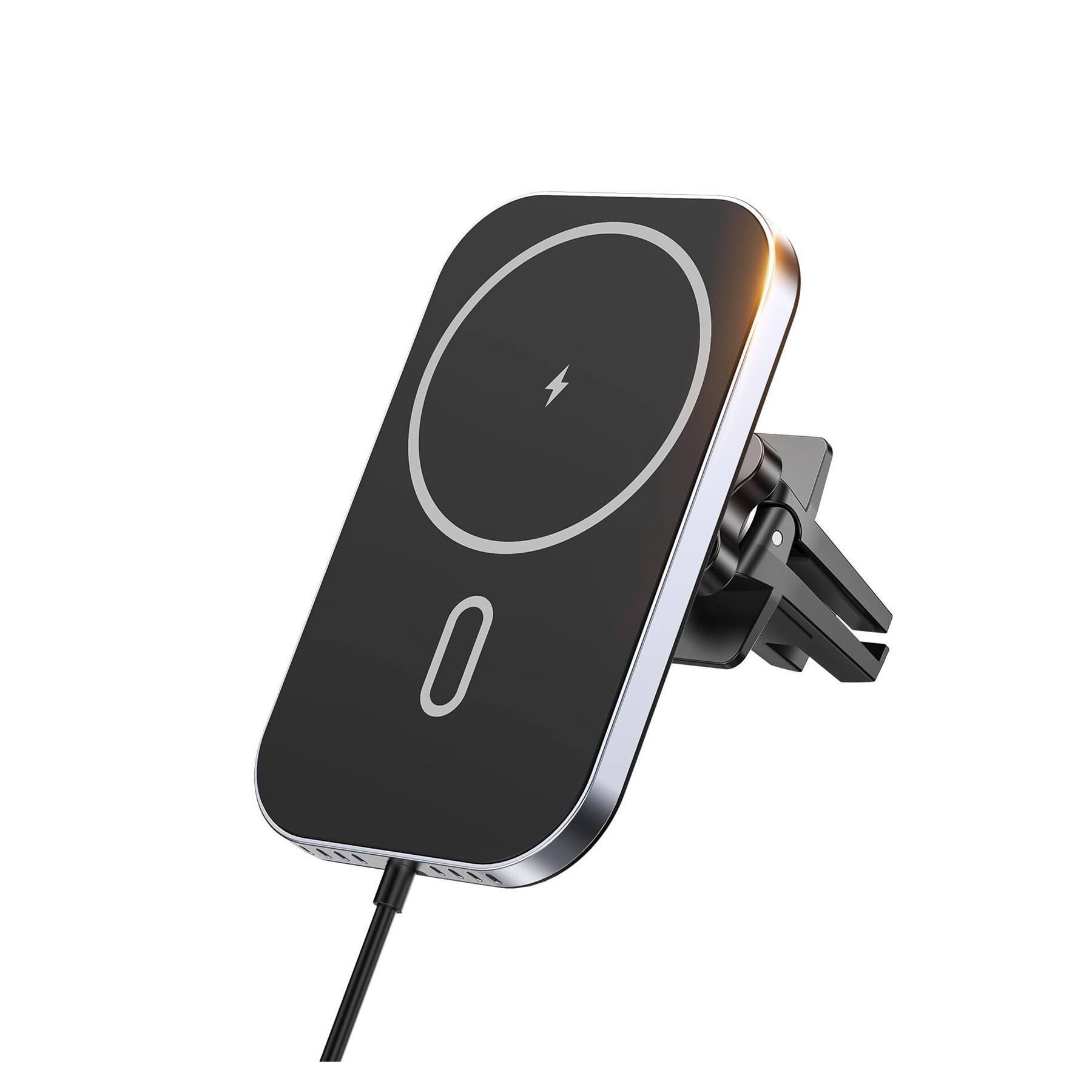 GUANGHUI for for MagSafe Car Mount Charger with Adapter, 360° Rotation Magnetic Wireless iPhone Car Charger for Air Vent, Compatible with iPhone 16/15/14/13/12 Series