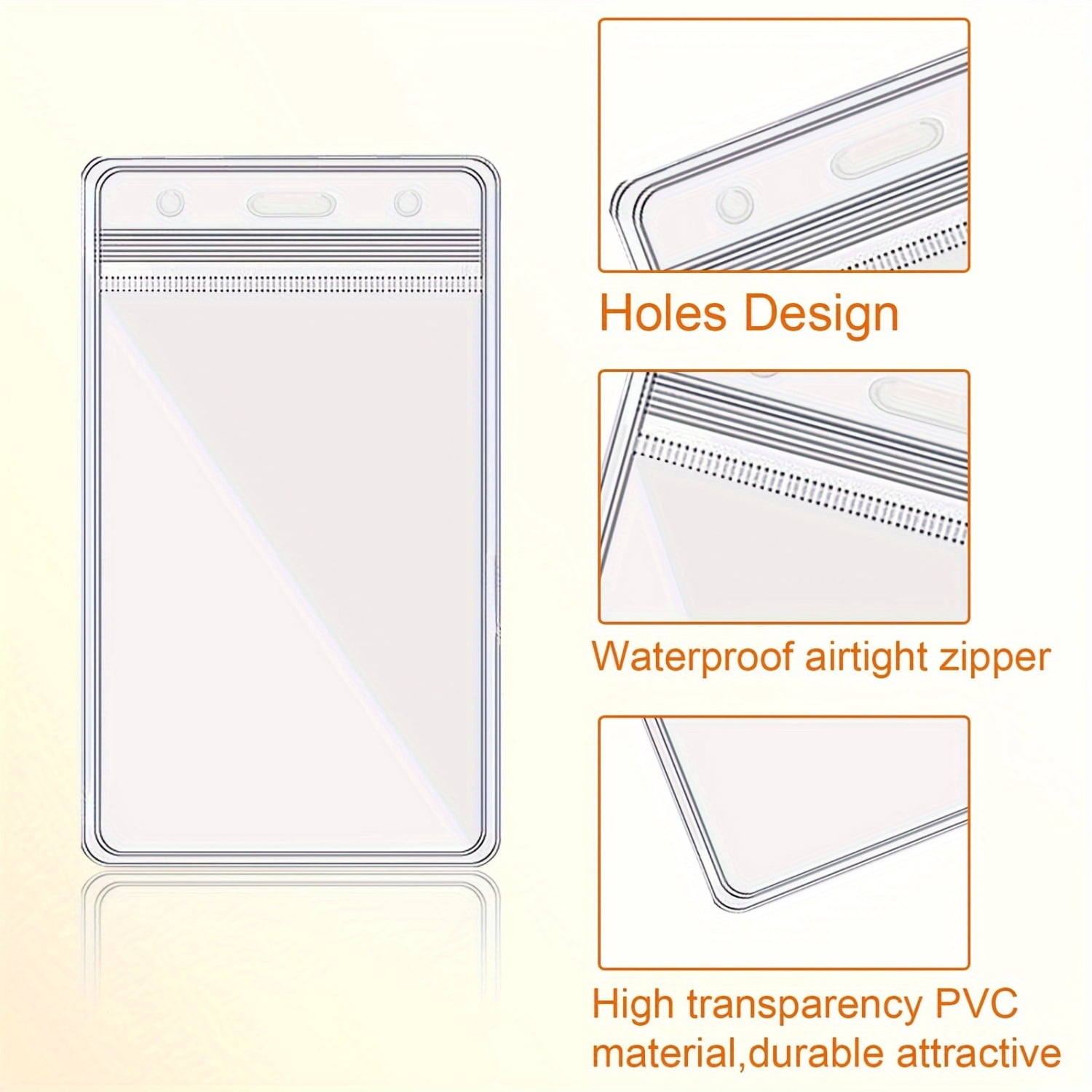 Photo inspiration: Picture Idea: Guangzhfengda Waterproof Sealable Vertical Id Badge Holders