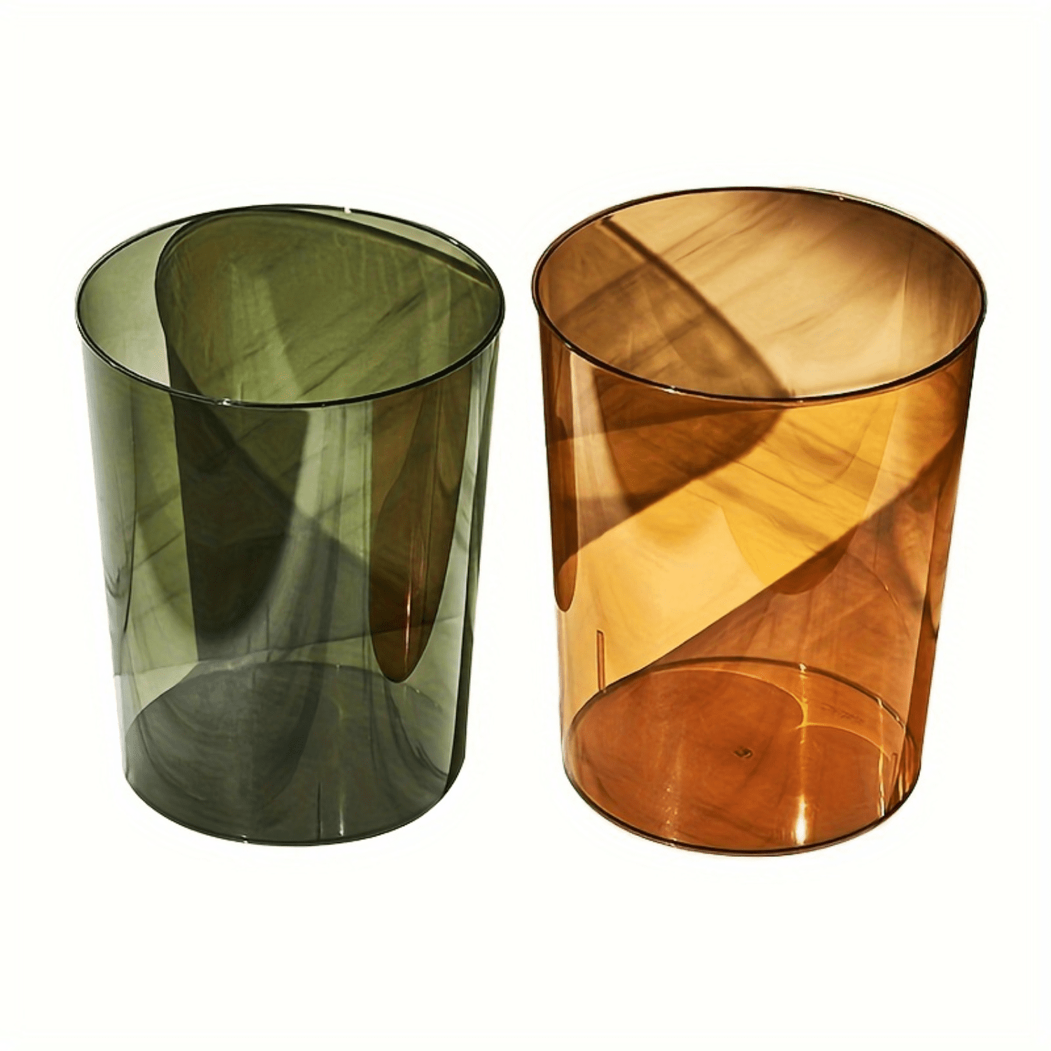 GUANGZHYZYFUS Elegant Versatile Clear Trash Can with Easy PullOut Design Ideal for Office