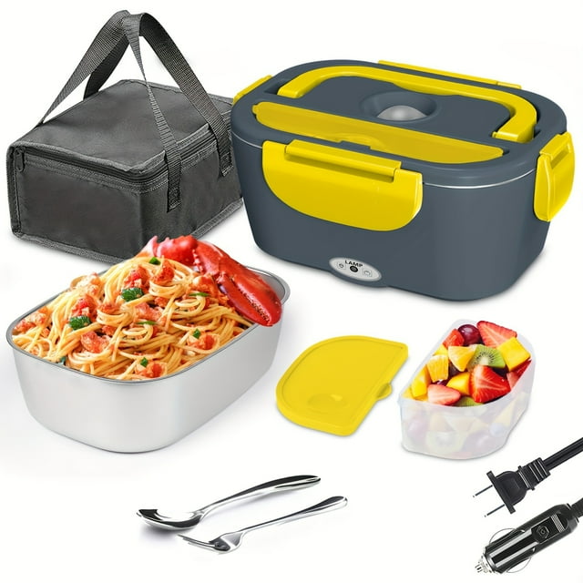 GUANGZWTLI Upgraded Leak-proof Portable Lunch Warmer Heater Lunch Box 3