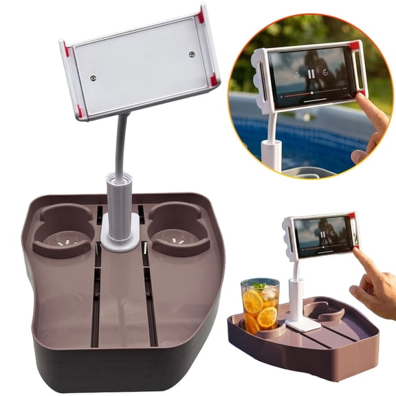 GUANJUN Adjustable Spa Tray Table, Multifunctional Tray With Cup And Phone Holder, Accessory For Hot Tub Swimming Pool Spa