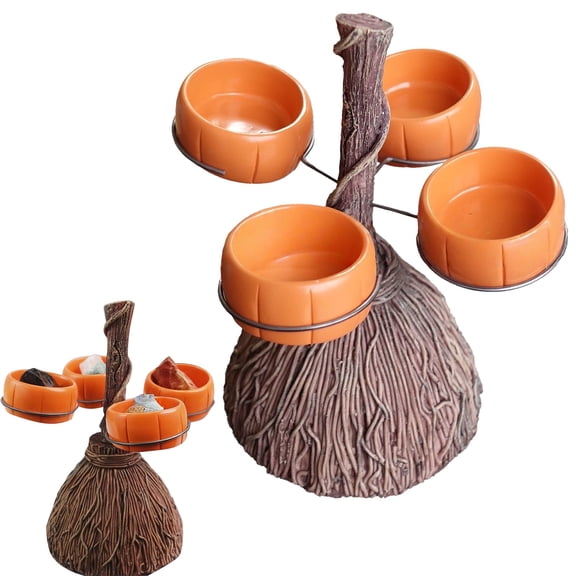 GUANJUN Halloween Pumpkin Snack Serving Stand, Decorative Candy Bowl Tray, Multipurpose Platter For Salad Dessert Holiday Party