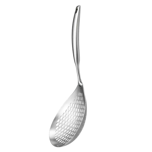 GUANJUN Skimmer Slotted Spoon, 304 Stainless Steel Skimmer Ladle Spoon Spider Strainer for Cooking and Frying, Pasta Strainer Spoon Frying Kitchen Cooking Colander