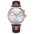 thumbnail image 1 of GUANQIN Brand Multifunction Dial Leather Strap Watch Men Sapphire Crystal Automatic Self-Winding Mechanical Wristwatch Man Waterproof Calendar Clock, 1 of 5
