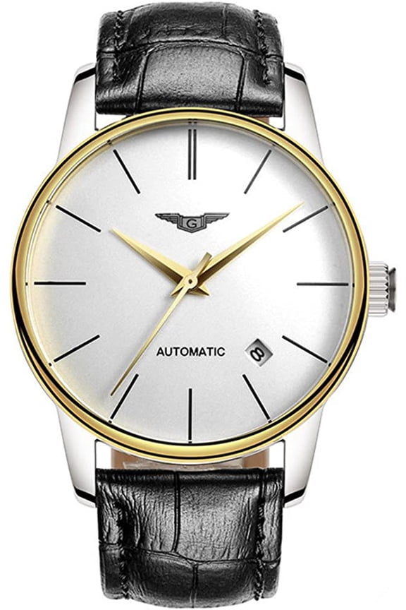 Men Analog Business Clock Japanese Automatic Self-Winding Mechanical Stainless Steel or Genuine Leather Band Vintage Wrist Watch Date