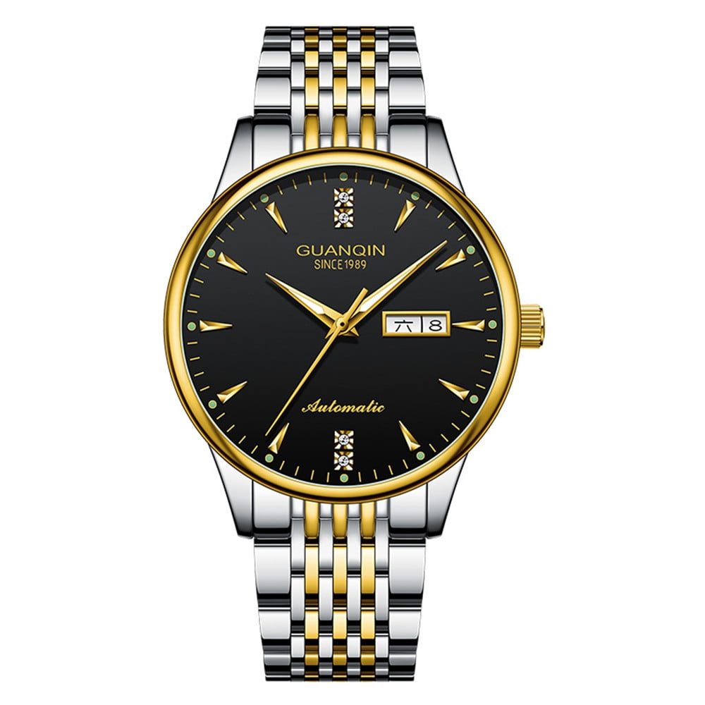 時計 JPMALL LLC GUANQIN Men Automatic Mechanical Stainless Steel Business