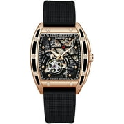 GUANQIN Men Japan Automatic Mechanical Luminous Tonneau Design Stainless Steel/Leather/Rubber Wrist Watch Skeleton Tourbillon Sapphire Crystal Waterproof Self-Winding Clock