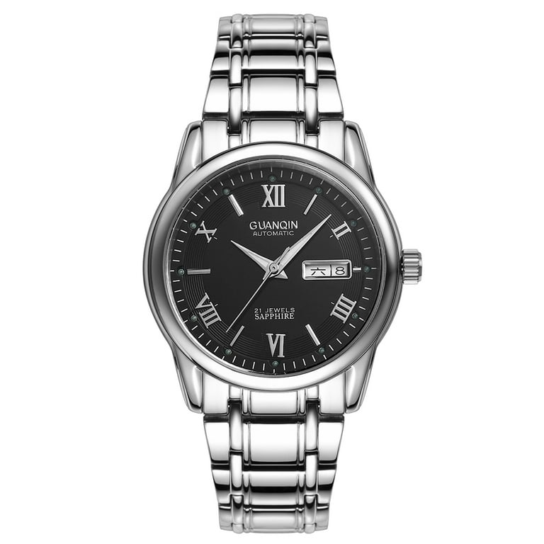GUANQIN Men Japan Movement Automatic Self Winding Vintage Wrist