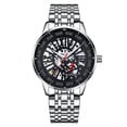 thumbnail image 1 of GUANQIN Skeleton Automatic Mechanical Men Wristwatch Business Stainless Steel Sapphire Crystal Waterproof Self-Winding Watch Luminous Chronograph, 1 of 9
