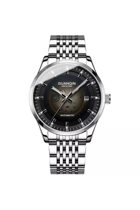 Vintage Stainless Steel Wrist Watch Men Sapphire Crystal Japanese MIYOTA Automatic Self-Winding Mechanical Movement Business Wristwatch Man Waterproof Calendar Week Luminous Stylish Clock