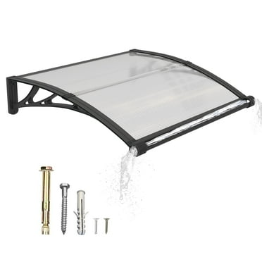 GUANSU-CN 32" x 48" Large Sink Awning Canopy for Window Door Patio Yard Rain Shelter