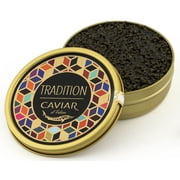 GUARANTEED OVERNIGHT - TRADITION Collection - Premium Osetra Sturgeon Black Caviar - 1.8 oz / 50 g in Metal Jar - Black Caviar with Classical Malossol Taste by Caviar d'Eden