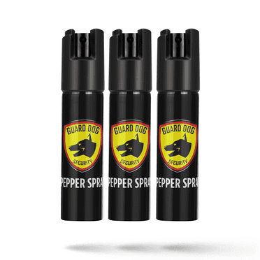 GUARD DOG SECURITY Compact Pepper Spray, Maximum Strength, 16 ft Range, Small Discreet Carry Canister, Made in USA, 0.75 fl oz