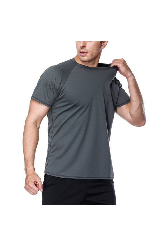 Men's Tee-shirts Sports Rash Vest Surf Rashguard Top Quick Dry Swim Shirts