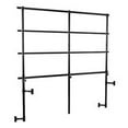 thumbnail image 1 of National Public Seating GRR32S 32 in. Back Guard Rails for Straight Risers - Black, 1 of 1