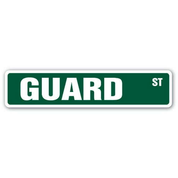 GUARD Street Sign jail guard inmate prison jail | Indoor/Outdoor | 30" Wide