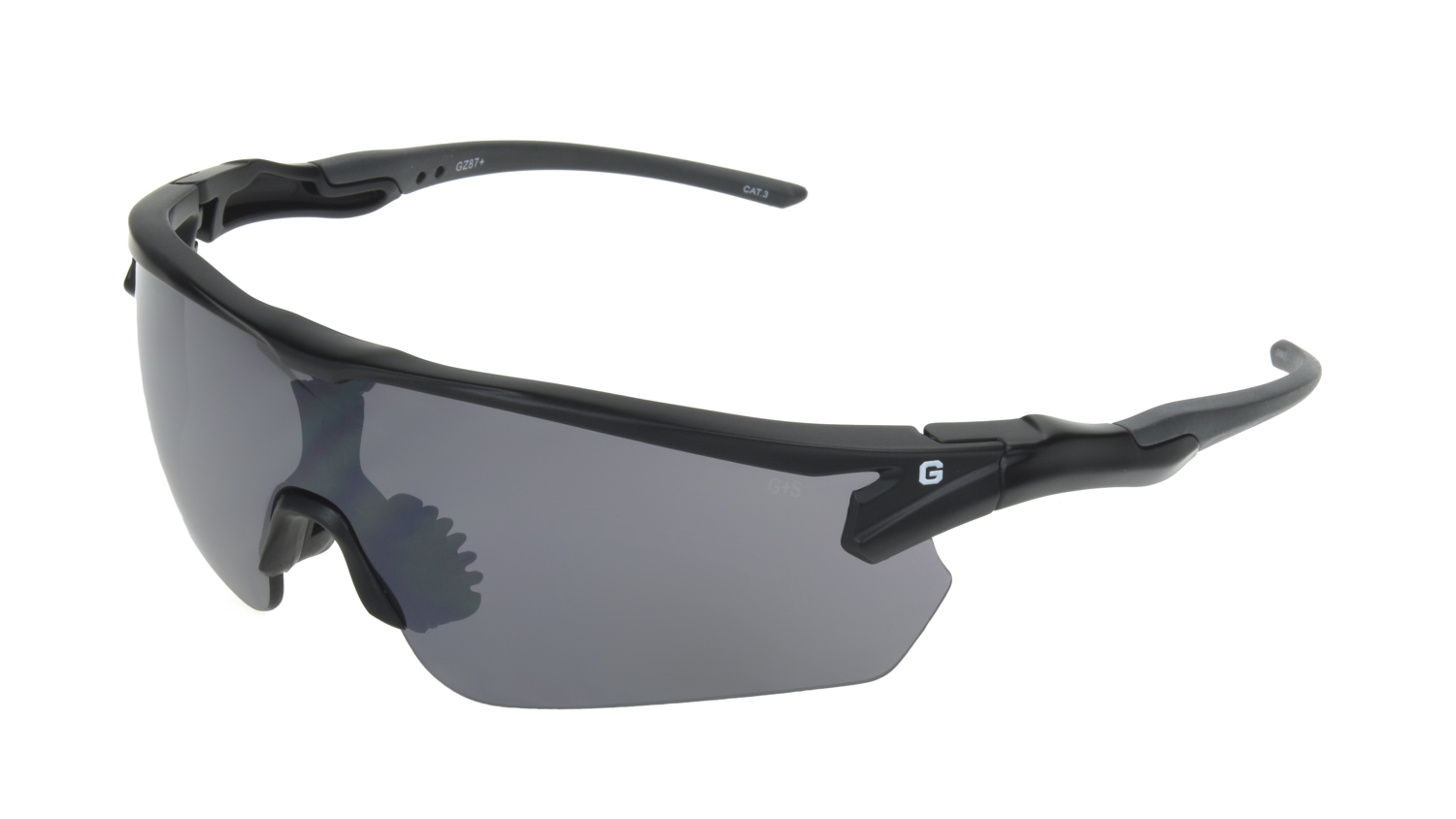 GUARDIAN Men's Black Shield Sunglasses VV02 - image 1 of 3