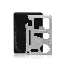 GUARDMAN Ultimate 11-in-1 Survival Credit Card Multitool Gift For Men Multipurpose Tactical Wallet Tool With Bottle Opener, Survival Knife & Other Functions - Christmas Gifts for Him Valentines Day