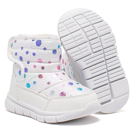 GUBARUN Boys Girls Toddler Snow Boots Waterproof Slip Resistant Outdoor Kids Winter Shoes