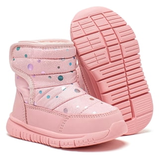 GUBARUN Boys Girls Toddler Snow Boots Waterproof Slip Resistant Outdoor Kids Winter Shoes