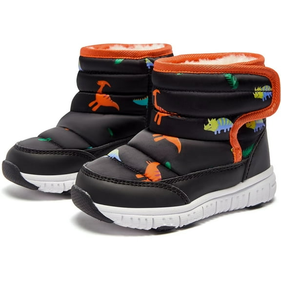 GUBARUN Boys Girls Toddler Snow Boots Waterproof Slip Resistant Outdoor Kids Winter Shoes