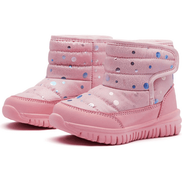 GUBARUN Boys Girls Toddler Snow Boots Waterproof Slip Resistant Outdoor Kids Winter Shoes