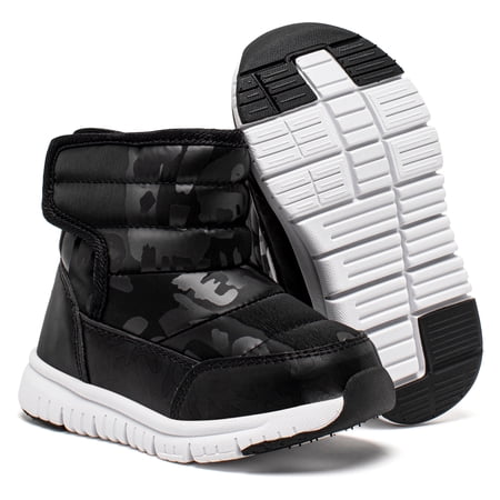 GUBARUN Boys Girls Toddler Snow Boots Waterproof Slip Resistant Outdoor Winter Shoes(Toddler/Little Kids/Big Kids)