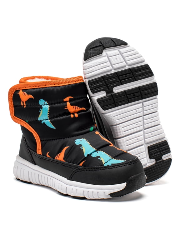 Boys Girls Toddler Snow Boots Waterproof Slip Resistant Outdoor Winter Shoes(Toddler/Little Kids/Big Kids)