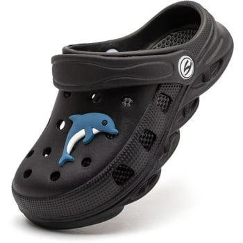 GUBARUN Boys and Girls Classic Graphic Garden Clogs Slip on Water Shoes(Toddler/Little Kids/Big Kids)