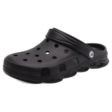 GUBARUN Men's Garden Clogs Shoes with Arch Support Outdoor Comfort Slip-on Sandals Beach Slippers