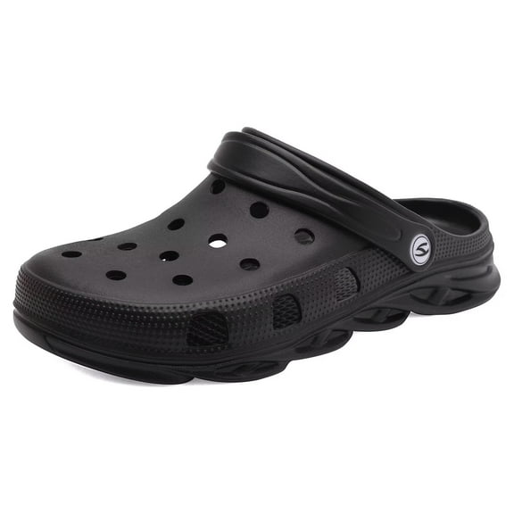 GUBARUN Men's Garden Clogs Shoes with Arch Support Outdoor Comfort Slip-on Sandals Beach Slippers