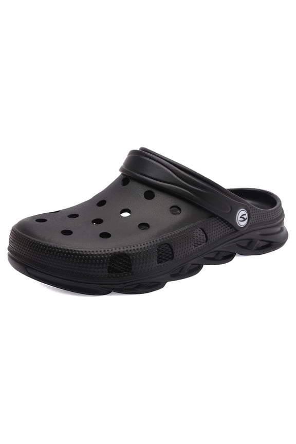 Unisex Garden Clogs Shoes Slippers Sandals for Men and Women Black,12.5 Women/11.5 Men