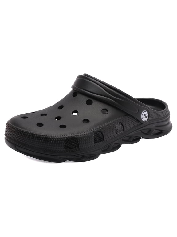 Unisex Garden Clogs Shoes Slippers Sandals for Men and Women Black,11 Women/9.5 Men