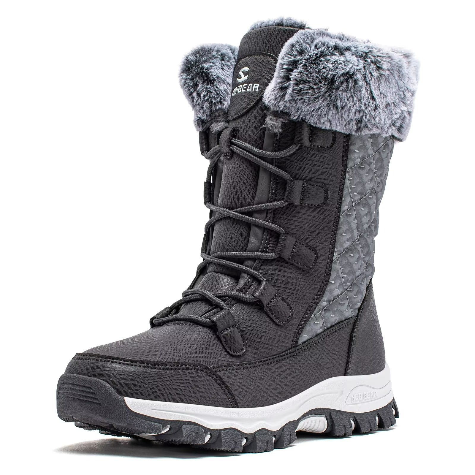 Faux Fur Amazon Cold Weather Boots Waterproof Winter Boots For