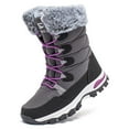 thumbnail image 1 of GUBARUN Women's Waterproof Winter Snow Boots Lightweight Warm Faux Fur Lined Mid-Calf Booties, 1 of 7
