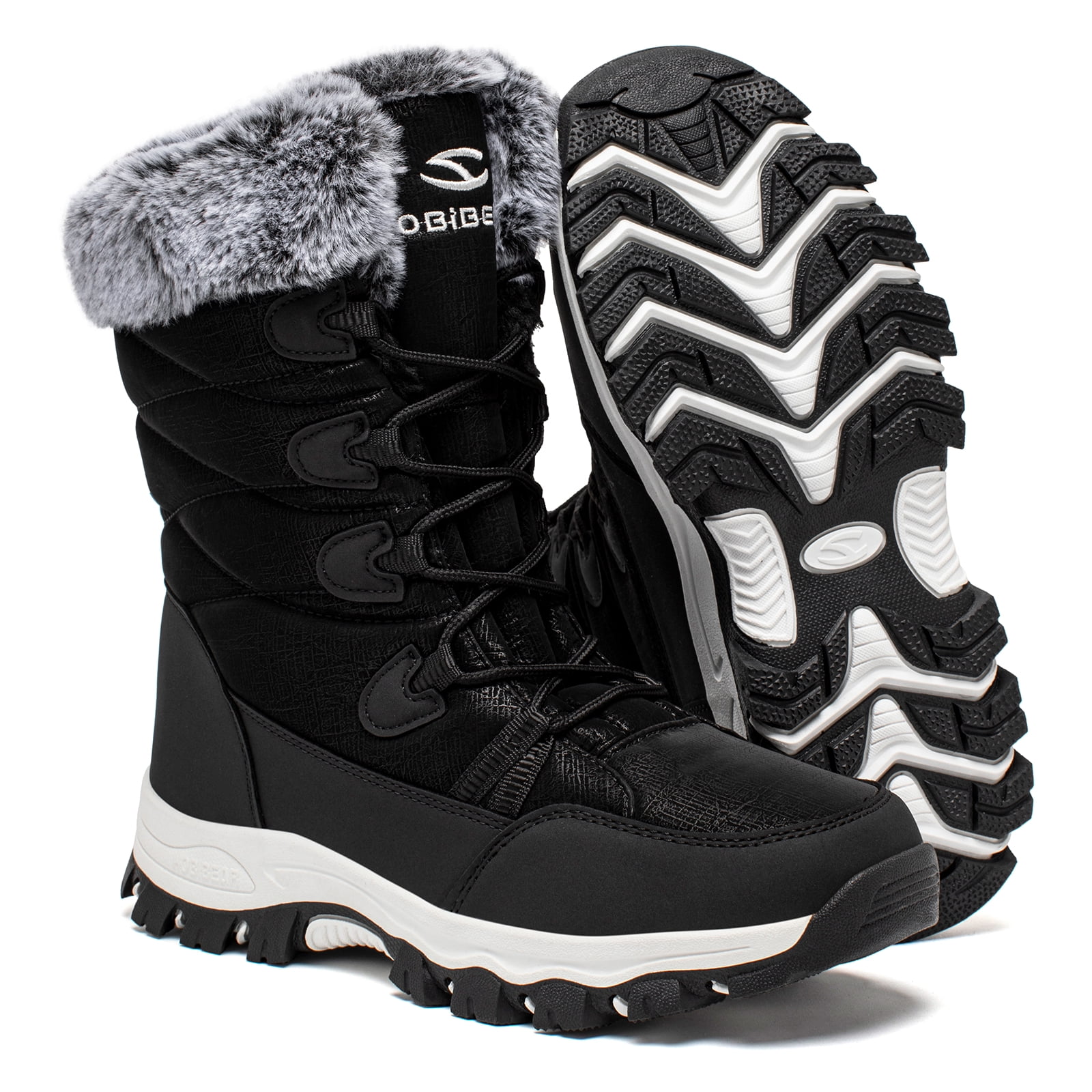 GUBARUN Women's Winter Waterproof Slip Resistant Snow Boots Warm Faux ...