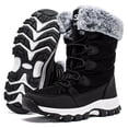 thumbnail image 1 of GUBARUN Women's Winter Waterproof Slip Resistant Snow Boots Warm Faux Fur Lined Mid-Calf Boots, 1 of 8