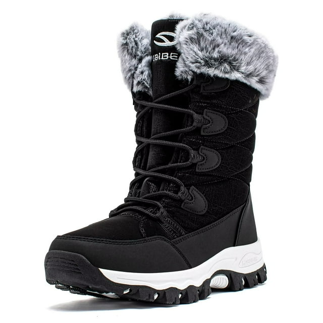 coretta women's fleece lined waterproof snow boots