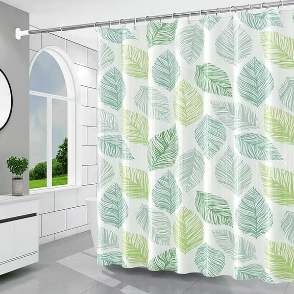 GUCADS-Shower Curtain Liner, 4G PEVA Shower Liner, Plastic Waterproof Shower Curtains, 72x72 inch with Grommet Holes 3 Magnetic Weights