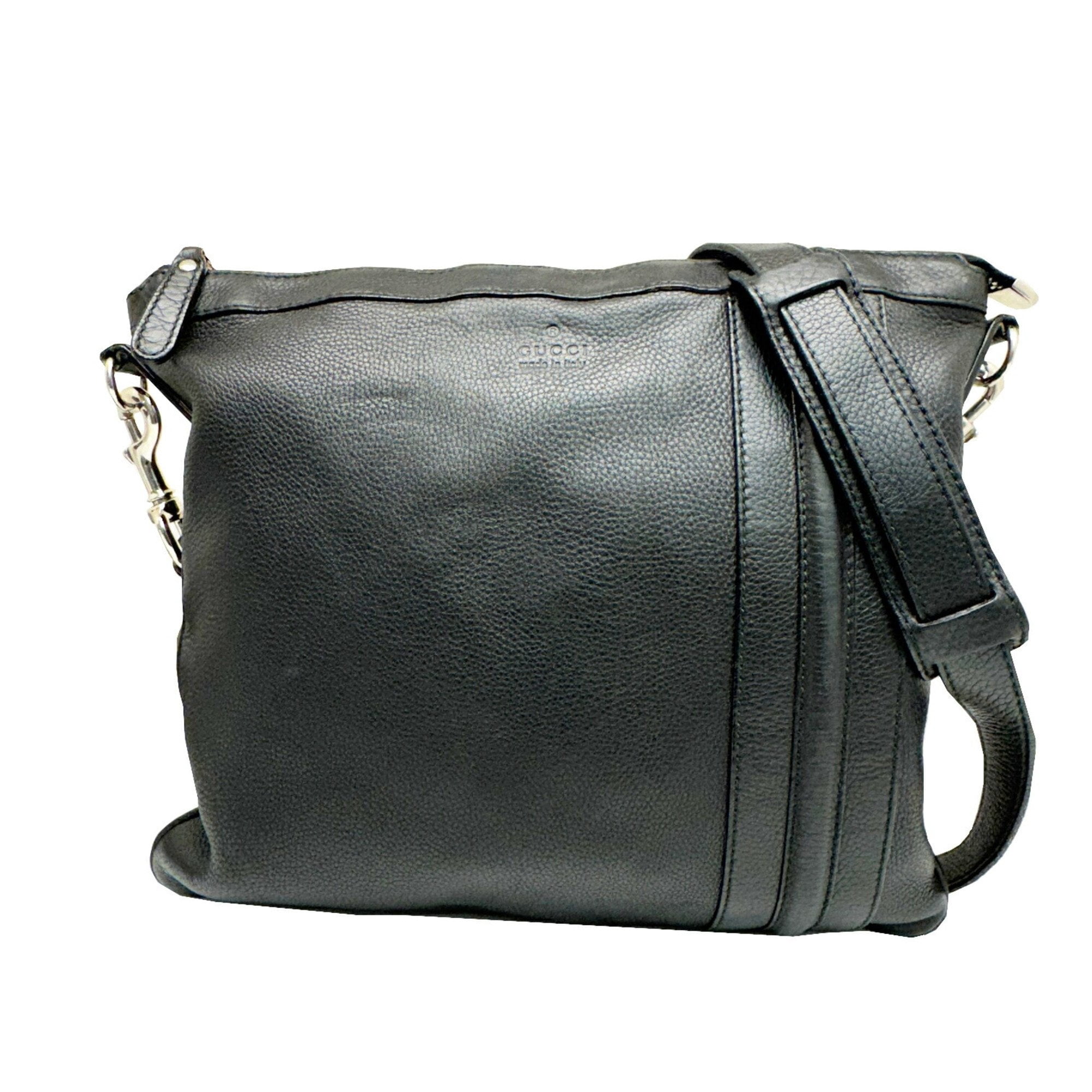 Pre-Owned GUCCI 233329 Shoulder Bag Leather Black Women Men (Good ...