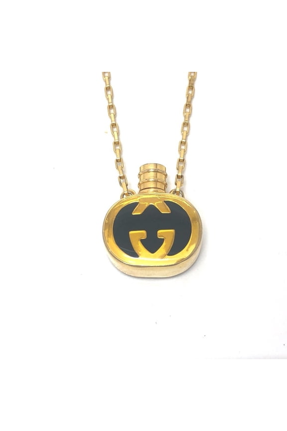 Pre-Owned GUCCI GG Perfume Bottle Chain Necklace Accessory Small Item GP Women's Gold