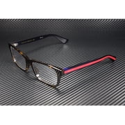 GUCCI GG0006O 007 Round Oval Havana Demo Lens 55 mm Mens Eyeglasses