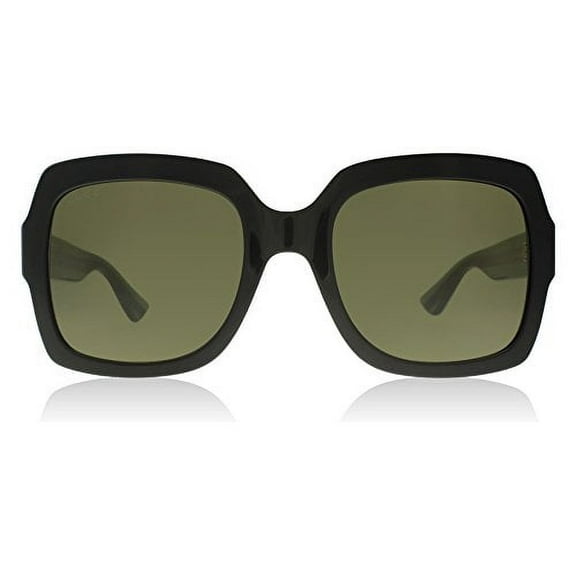 GUCCI GG0036S 002 Rectangular Square Black Brown 54 mm Women's Sunglasses