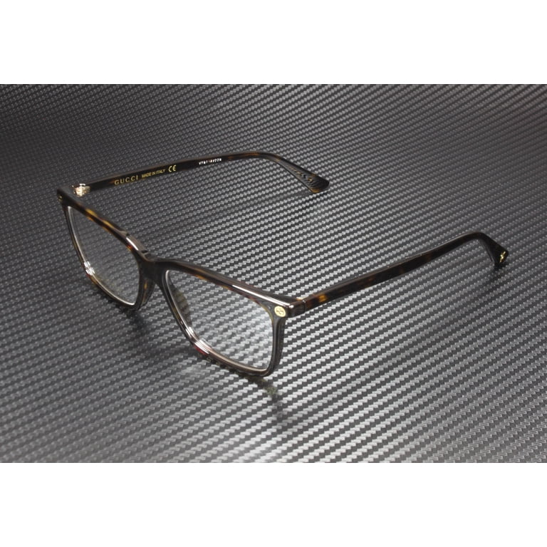 Gucci GG0094O 002 Eyeglasses Havana 52mm Rectangle Frame Gucci GG0094O 002 Eyeglasses Women main image 3