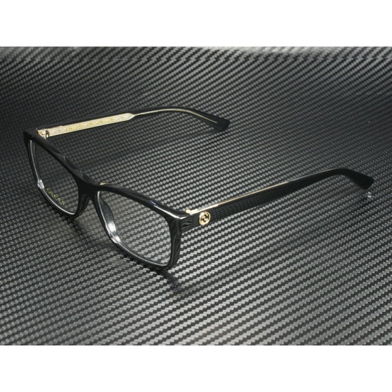 GUCCI GG0316O 001 Rectangular Square Black Demo Lens 54 mm Women's Eyeglasses